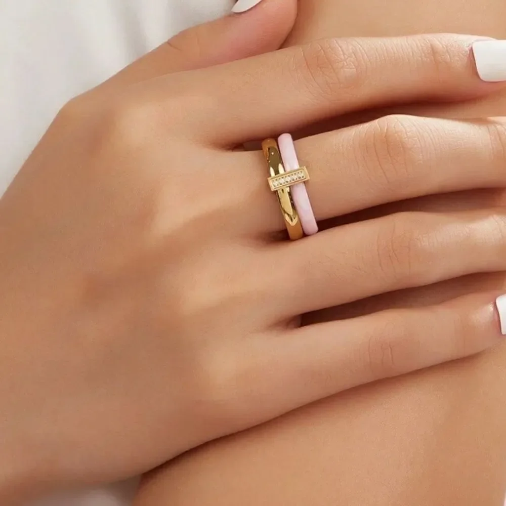 Statement pink ring A1195